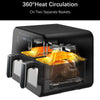 12L Dual Zone Digital Air Fryer Oven Cooker Oil Free Low Fat with 100 Tray Large