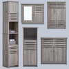 Bathroom Cabinet Basin Unit Storage Cupboard MDF Wooden Modern Furniture Grey