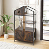 Multi-level Cat Condo Furniture for Indoor Cats Brown