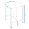 Breakfast Bar Table Metal Frame Long Counter Height Dining Sofa Console Table