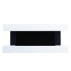 Wall Mounted Electric Fireplace LED Fire Heater Timer MDF Surround Suite +Remote