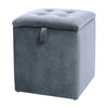 Cube Ottoman Stool Sofa Side Footstool Kids Toys Storage Box Chair Padded Seat