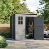 Plastic Wood Effect Large Plastic Garden Outdoor Storage Shed for Tool Equipment