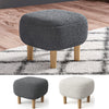 Small Fabric Footstool Footrest Pouffe Padded Foot Stool Ottoman Seat LivingRoom