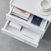 LED Bedside Table with Charging Station Side Table End Table Bedside Cupboard