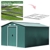 Metal Galvanized Steel Garden Shed Outdoor Bike Storage House Tool Sheds Roof