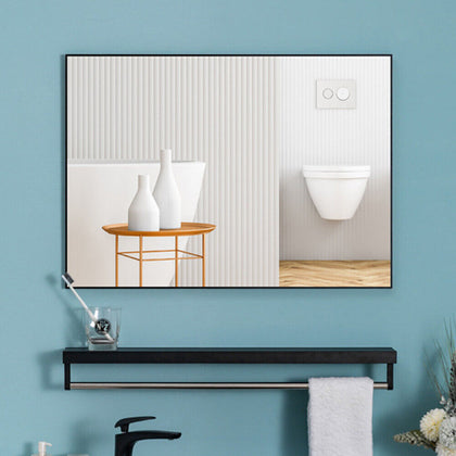 Makeup Dressing Mirror Metal Frame Bathroom HD Mirror Wall Mounted Mirror uk
