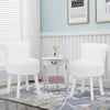 Bedroom Fluffy Plush Side Chair White Shaggy Makeup Seat Stool Dressing Table uk