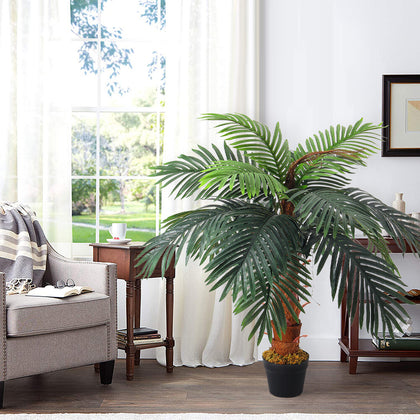 100cm Large Artificial Palm Tree Indoor Decor Tropical Green Plant Home Office