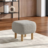 Small Fabric Footstool Footrest Pouffe Padded Foot Stool Ottoman Seat LivingRoom