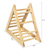 Wooden Climbing Triangle Ladder w/Stable Structure for Toddlers Playful Climbers