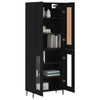 Camerina Highboard Black 69.5x34x180 Engineered Wood,Highboard with Ample W9F1