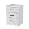 3 Drawer Wooden Bedroom Bedside Cabinet Furniture Storage Nightstand Side Table