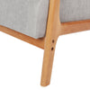 Scandinavian Wooden Frame Armchair Accent Chair Single Sofa Fabric Upholstered