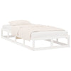 Lechnical Bed Frame White 100x200 Solid Wood,Bed Frame,Bed Frame Modern S2A8