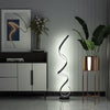 Modern Curved Spiral Floor Lamps Reading Lights Cool White Living Room Lighting