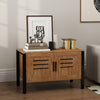 Cat Litter Box Enclosure, Hidden Litter Box Furniture with Tall Legs, Dark Brown