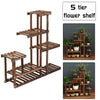 Wooden Plant Flower Pot Display Holder Stand Shelf Storage Rack Indoor Outdoor
