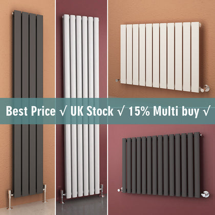 Horizontal Vertical Radiator Flat Panel Oval Column Heating Rad 1800/1600/600