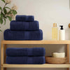 Premium Towels 10pcs Navy Blue 100x200cm 600gsm 100% Cotton G2G7