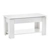 Coffee Table With Lift Up Tabletop & Hidden Storage Space White Home Modern New