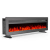Electric 50inch Insert/Wall Mounted LED Fireplace Wall Inset Into Fire Freestand