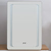 Illuminated Bathroom Mirror Cabinet With LED Light Clock Touch Sensor Wall-Mount