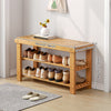 3 Tier Wooden Shoe Rack Seating Bench Hallway Storage Organiser Holder Stand