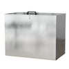 Lockable Outdoor Storage Box Garden Patio Galvanized Chest Lid Animal Feed Bins