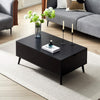 Black Coffee Table Lift Up Top With Storage Living Room Home Office