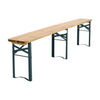 2PCS Wooden Folding Beer Bench Set Outdoor Picnic Dining Party Trestle Chairs UK
