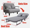 🔥2025 Double Folding 2 Position Convertible Sleeper Armchair Chair Sofa Bed UK