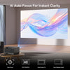 Smart 4K Projector 55000LMS 3D WiFi Auto Focus Video Home Theater 350" Display