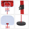 2m Children Basketball Hoop Net Backboard Stand Set Adjustable Free Standing