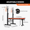 Adjustable Weight Bench Barbell Rack Foldable Incline Decline Home Gym Bench