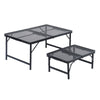 Folding Camping Table Trestle Picnic Party Catering BBQ 2ft 3ft Black Aluminum