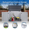 Panana Plastic Shed Outdoor Garden Storage Shed Tool Shed Utility Chest Shed Box