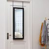 Mirrored Jewelry Cabinet Wall Mounted Hanging Jewelry Armoire Black