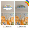 Creativity Blue Cloud Ceiling Light Rainbow Balcony Pendant Light for Playroom