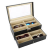 12 Grids Eyeglass Sunglasses Glasses Storage Case Display Shop Box Case UK