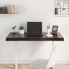 Table Top Dark Brown 100x40x(2-6) cm Treated Solid Wood Live Edge
