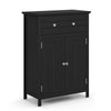 Bathroom Storage Cabinet Free Standing Bathroom Cabinet-Black