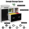 Roilling File Cabinet Home Office Printer Stand Side Cupboard Storage Cabinet