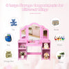 2 In 1 Vanity Table Kids Princess Makeup Table Children Dressing Table w/Mirror