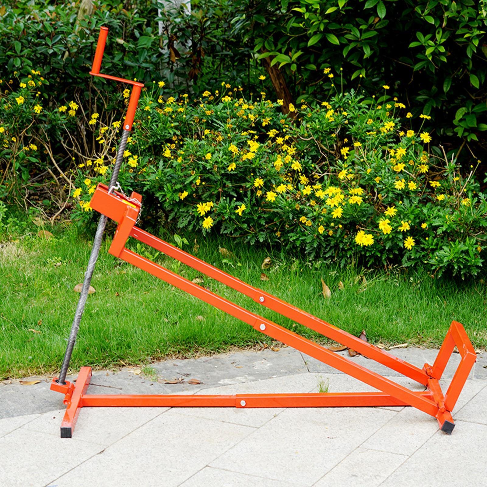 Machine Ramp Lifter Ride On Lawn Mower Lift 400kg Lifting Device Ramp Garden Tractor Jack ...