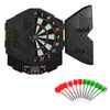 Professional Electronic Dart Board Set Digital Dartboard w/Cabinet 4 LED Display