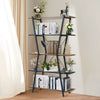 5 Tiers Ladder Bookcase Bookcase Storage Shelving Unit Plant Rack Display Stand