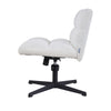 Teddy Velvet Accent Chair Height Adjustable Swivel Office Desk Chair Metal Legs