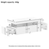 Coffee Table with Drawers Storage White Wooden Centre Table for Living Room