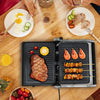 Electric Panini Press Grill 4-Slice Sandwich Maker w/ Non-Stick Coated Plates